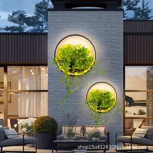 Lampe murale extérieure étanche pour plantes, cylindre LED, décoration de jardin, villa, cour - Product Image 1