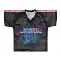 Camisetas de Lacrosse Sublimadas Personalizadas OEM/ODM, Ropa Deportiva Transpirable de Secado Rápido para Verano y Otoño, Corte Regular