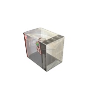 Scatola di Imballaggio in Plastica Trasparente Pieghevole con Logo Stampato e Finestra per Bottiglie di Profumo, Candele Aromaterapiche e Prodotti Fragranti