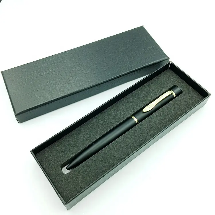 Рекламный бизнес сувенир корпоративный подарок логотип печатная металлическая ручка с коробкой