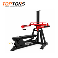 Machine à presser la poitrine et les épaules à charge libre TOPTONS, banc de musculation et presse à épaules 2-en-1 pour salle de sport commerciale