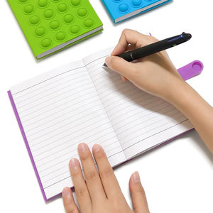 Cahiers lignés 100 feuilles avec couverture en silicone non toxique, cahier à spirale pour la maison, le bureau, l'écriture et la relaxation - Product Image 2