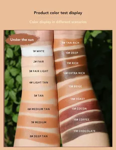 Bâton de contour 17 couleurs de marque privée pour le maquillage du visage Correcteur de joues Perfection durable Tous les types de peau Crème solaire minérale - Product Image 3