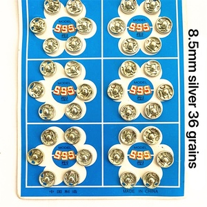 Factory Wholesale Eco-friendly Metal Snap <strong>Buttons</strong> Double Sewing Technique with Plating Technique - Product Image 6