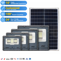 Projecteurs solaires LED 100W 200W 300W 500W pour route, extérieur, étanches, lampe ABS, télécommande, IP65, projecteur solaire, éclairage public