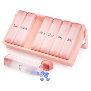 Groothandel Nieuwste Reistasje van Hoge Kwaliteit Zwart of Wit Timer Pillendoosje Medicijnendoosje Zakopbergdoosje Pillendoos voor Kinderen of Volwassenen - Product Image 5