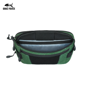 Sac de taille Gbaz Force pour téléphone portable, en nylon camouflage, avec sangle réglable, vert, rouge, bleu, collection Printemps 2025 - Product Image 4
