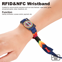 Bracelet intelligent RFID NTAG213 F08 Mini Tag en gros, programmable, vibrant, avec compte à rebours et fonction de chronomètre pour hôtels, boîtes de nuit, fêtes et événements