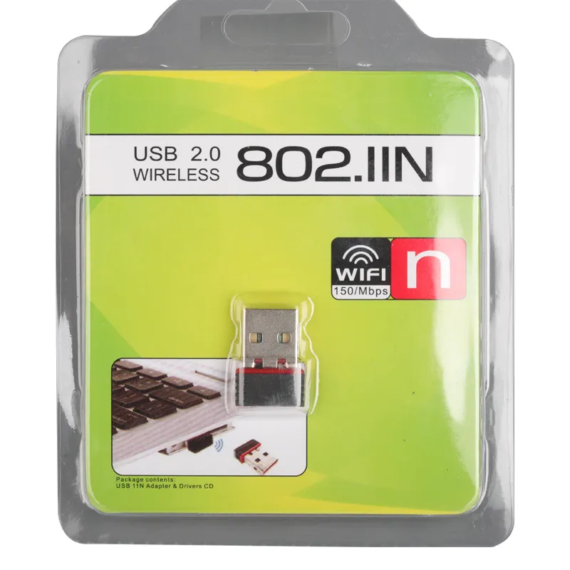 Rtl8188チップセットアダプタードングルUsb Wifi Usb 2.0Wi-Fiネットワークカード802.11n 150m Usb Wifiアダプター (PC用)