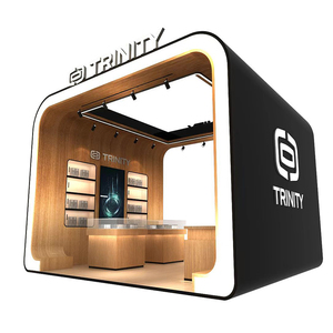 Chuyên nghiệp cao cấp quảng cáo bằng gỗ gian hàng triển lãm Modular hệ thống Backlit tùy chỉnh kích thước thiết kế miễn phí - Product Image 1