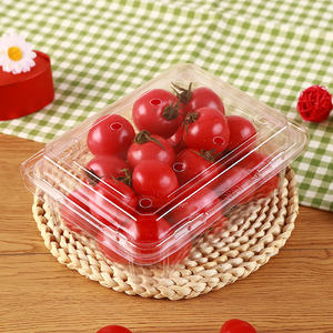 กล่องพลาสติกสำหรับบรรจุสตรอว์เบอ<span class=keywords><strong>ร์</strong></span>รีและเชอ<span class=keywords><strong>ร์</strong></span>รี สำหรับการจัดการปั๊มอาหาร ขายส่ง กล่องบรรจุภัณฑ์ผลไม้แบบใช้แล้วทิ้ง - Product Image 5