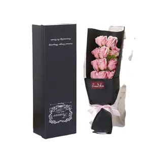 2019 hot sale soap rose flower bouquet for valentine's day