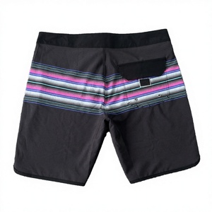 Trajes de Baño para Hombre, Secado Rápido, Impermeables, Ecológicos, con Cordón Ajustable, Estilo Casual, con Rayas, Tejido de Punto - Product Image 3