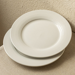 <b>Ceramic</b> Round Plate 25cm Eco-Friendly Home Hotel Serving Dishware - Product Image 3