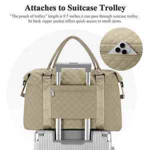 Puffy Travel Duffle <b>Bag</b> for Women Weekender <b>Overnight</b> <b>Bag</b> with Gym with Wet Pocket for Labor and Delivery - Product Image 3