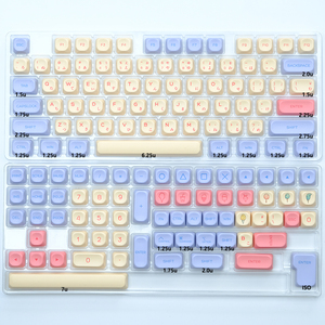 141 <span class=keywords><strong>touches</strong></span> ISO Enter <span class=keywords><strong>PBT</strong></span> KOA Profil Anglais Japonais Coréen Russe Mécanique Clavier Keycaps Set - Product Image 5