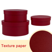 Lot de 3 boîtes à fleurs ovales blanches, boîtes cadeaux florales en papier texturé mat pour la Saint-Valentin, vente en gros usine