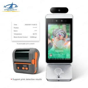 Hfsecurity RA08T-A Plug & Play Face Time Presentive Access Control Blaastest Alcohol Tester Voor Bouwplaats