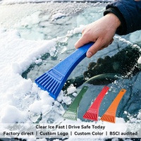 Shunwei SD-3109 Mini grattoir à glace en plastique robuste pour pare-brise de voiture, déneigeur compact et peu encombrant