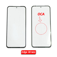 Écran avant en verre de lentille extérieure LCD en gros avec colle OCA pour Samsung Galaxy A23 A42 A33 A20S M20 J6 Plus E A21S remplacement