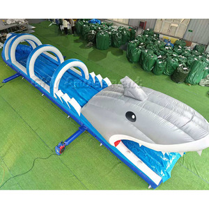 Grand toboggan <span class=keywords><strong>gonflable</strong></span> commercial en forme de <span class=keywords><strong>ventre</strong></span> de requin avec arche pour enfants et adultes - Product Image 3
