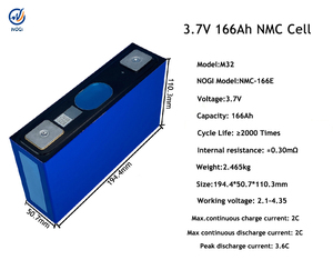 Prismatic เซลล์ NMC 3.7V 51Ah 66Ah 37Ah 93Ah 116Ah 117Ah 120Ah 137Ah 151Ah 166Ah 180Ah เซลล์แบตเตอรี่ Li-ion 234Ah - Product Image 6