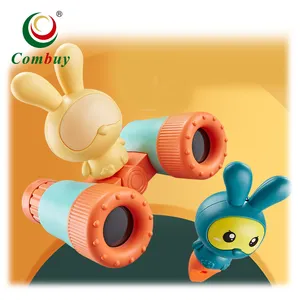 Whistle rabbit 2in1 education 8X toys cartoon telescope for kids