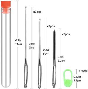 Juego de <span class=keywords><strong>agujas</strong></span> de tejer de aluminio profesional, juego de ganchillo ergonómico de <span class=keywords><strong>tulip</strong></span>án para ganchillo con <span class=keywords><strong>agujas</strong></span> romas de ojo grande - Product Image 2