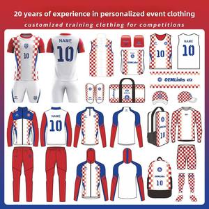 Camiseta <span class=keywords><strong>de</strong></span> la Selección Nacional <span class=keywords><strong>de</strong></span> Fútbol <span class=keywords><strong>de</strong></span> Croacia 2026 Copa <span class=keywords><strong>Mundial</strong></span>, Sublimación Digital Completa, Equipación Local - Product Image 2