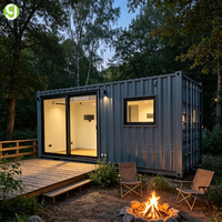 Maison modulaire postmoderne Goeasy, structure en acier, plafond haut, hôtel résidentiel de luxe préfabriqué, cuisine extérieure