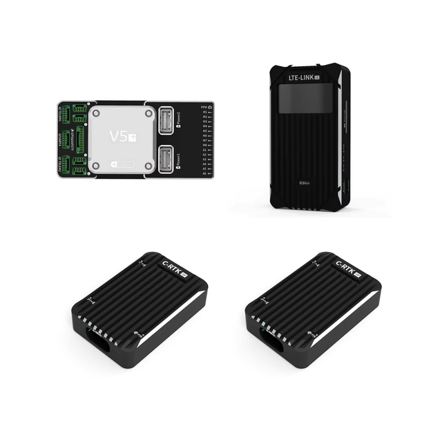 CUAV 4G Telemetry RTK Package V5+ Autopilot Air Link 4G Data Link C-RTK 9Ps Centimeter GNSS RTK Kit for Survey Mapping UAV