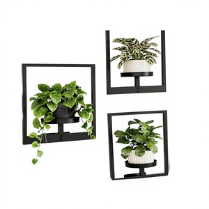 Support de Plante Mural et au Sol en Métal de Haute Qualité pour Décoration Intérieure/Extérieure, Jardinière Suspendue, MOQ 10 Pièces - Product Image 1