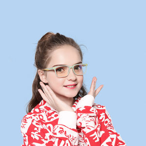 Anti-lumière bleue fille lunettes pour prescription haute qualité 7 11 <span class=keywords><strong>12</strong></span> <span class=keywords><strong>ans</strong></span> TR90 rectangle noir métal charnière garçon enfants - Product Image 1