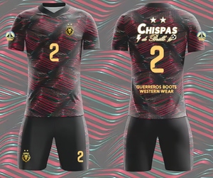 Seragam Sepak Bola Kustom OEM, Bernapas, Cepat Kering, Seragam Tim yang Dipersonalisasi untuk Anak-anak dan Dewasa, MOQ 2 - Product Image 3