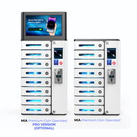Y2 Power MIA Premium, Casillero de Carga para Teléfonos de 8 Compartimentos con Pago con Monedas, Estación de Carga Rápida, Máquina Expendedora de Carga para Teléfonos
