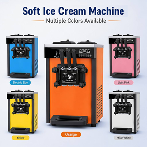 GQ-618CTB Macchina Commerciale per Gelato Soft a 3 Gusti, 18-22L/H, 1800W, da Tavolo in Acciaio Inox, 220V/110V - Product Image 5