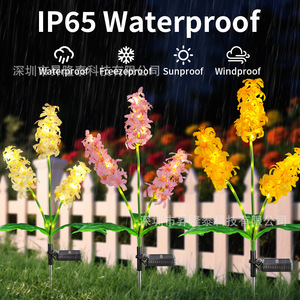Luces solares para jardín con forma de flor, luces decorativas impermeables para exteriores, alimentadas por energía solar, para patio y jardín - Product Image 3