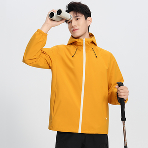 Vente en gros de softshell pour hommes à la mode imperméable longue softshell pour hommes personnalisable logo fermeture éclair respirant - Product Image 6