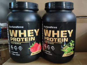 Venta caliente de <span class=keywords><strong>Amazon</strong></span> 3lb Vainilla Sabor <span class=keywords><strong>Whey</strong></span> Protein Powder Ventas directas de fábrica OEM Compatible con productos de fuente Premium - Product Image 2