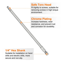 Embouts de tournevis Torx en acier S2 de haute qualité, à forte magnetisation, pour tournevis pneumatiques et électriques, très demandés