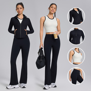 Ropa Deportiva para Mujer, Conjuntos de <span class=keywords><strong>Yoga</strong></span> y Fitness, Ropa Deportiva Activa, Conjuntos de Ropa Deportiva para Mujer, Ropa de Entrenamiento de Cintura Alta para Mujer - Product Image 1