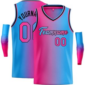 Camiseta de Baloncesto Personalizada con Nombre y Número, Sublimada, Cuello en V, Malla Transpirable, Unisex, Ropa Deportiva para Adultos - Product Image 1