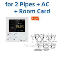 Climatisation programmable Wifi 2 tuyaux 4 tuyaux Thermostat de pièce Modbus Contrôleur pour unité de ventilo-convecteur