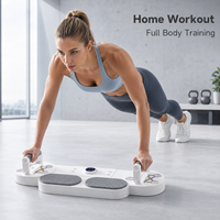 Planche de pompes multifonctionnelle, équipement de fitness, planche de pompes pour exercices musculaires, support pliable avec compteur pour entraînement à domicile