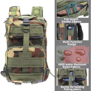 Mochila de pesca de muestra gratuita, mochila ligera para pesca con gran espacio de almacenamiento, mochila para aparejos de pesca con soporte para cañas - Product Image 6