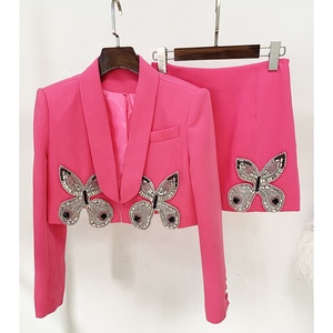 Conjunto <span class=keywords><strong>de</strong></span> <span class=keywords><strong>traje</strong></span> <span class=keywords><strong>de</strong></span> <span class=keywords><strong>falda</strong></span> Formal con cuentas <span class=keywords><strong>de</strong></span> lujo para <span class=keywords><strong>mujer</strong></span>, ropa <span class=keywords><strong>de</strong></span> trabajo <span class=keywords><strong>de</strong></span> negocios para <span class=keywords><strong>mujer</strong></span>, <span class=keywords><strong>Chaqueta</strong></span> corta <span class=keywords><strong>de</strong></span> manga larga <span class=keywords><strong>de</strong></span> 2 piezas <span class=keywords><strong>y</strong></span> minifalda - Product Image 1