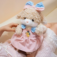 Série Nuo Nuo : Peluche Mouton, Lapin et Chien Habillés Mignons – Ensemble de Poupées en Peluche pour Cadeau d'Anniversaire et de Fête
