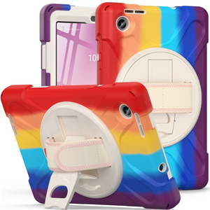 Meilleures ventes Étui pour tablette <span class=keywords><strong>Lenovo</strong></span> <span class=keywords><strong>Tab</strong></span> <span class=keywords><strong>M8</strong></span> TB-8705F 2020 en silicone et PC avec bandoulière, dragonne et béquille 8 pouces - Product Image 2