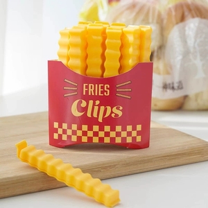 Clips para Bolsas con Forma de Papas Fritas, Accesorios de Cocina Bonitos, con Caja de Plástico Magnética, <span class=keywords><strong>Clip</strong></span> de Sellado de Alimentos para Mantener la Frescura - Product Image 4