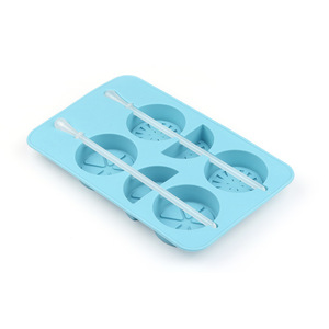 ถาดน้ำแข็งซิลิโคนรูปผลไม้เลมอน คุณภาพสำหรับอาหาร ทนทาน ง่ายต่อการใช้งาน พร้อมไม้เสียบ - Product Image 2